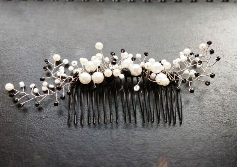 comb with beads as a lucky charm